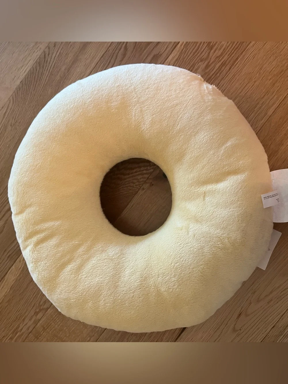 Donut Plush Decorative Pillow 14.25in Brown/Tan w Multicolor Sprinkles NWT